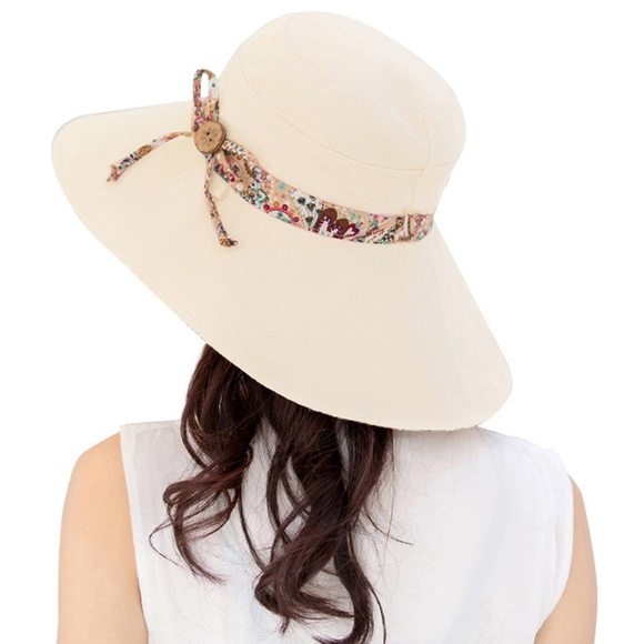 Womens Sun Summer UV Protection Floppy Beach Hat - Picture 2 of 6